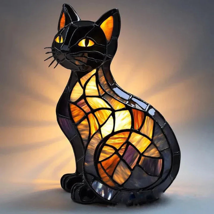 Whiskaglow - Handcrafted cat lamp that makes hearts shine