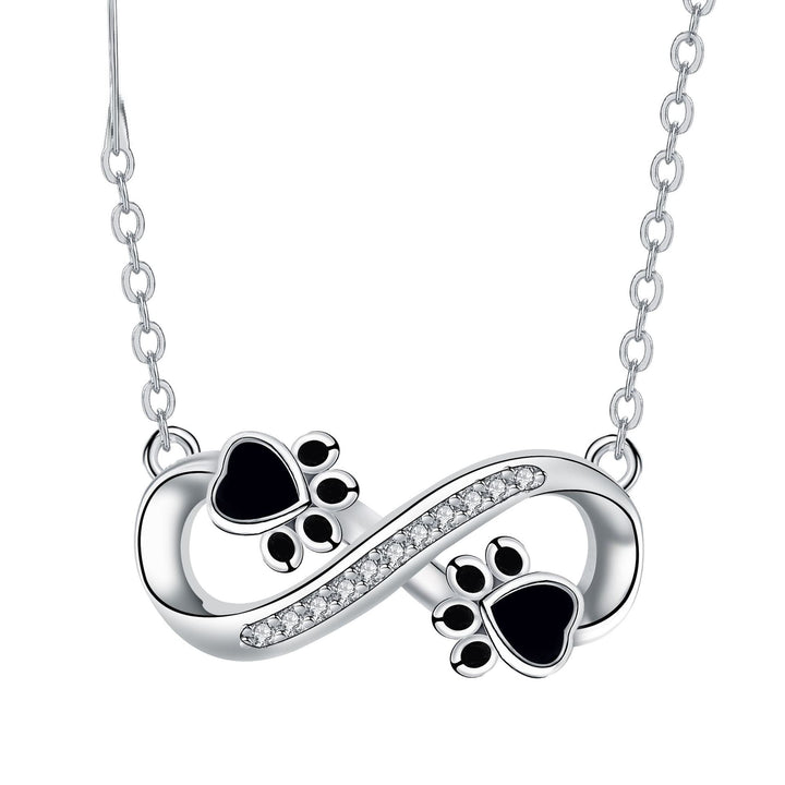 Infinite Love Paw Chain with Zirconia