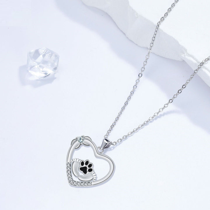 Heartfelt Paw Chain with Zirconia - Loyal Companions